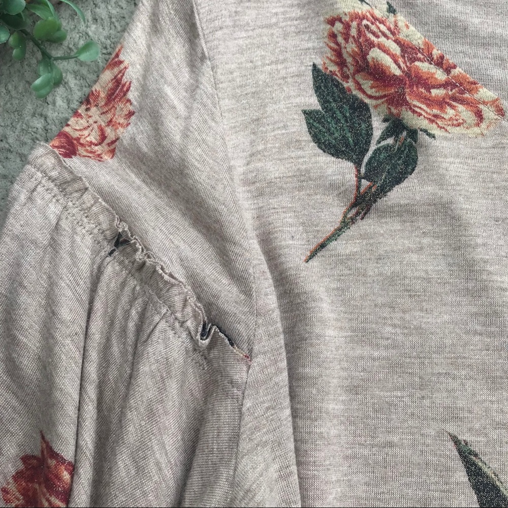 Lucky Brand Duquet Floral Ruffle Top - Picture 5 of 6